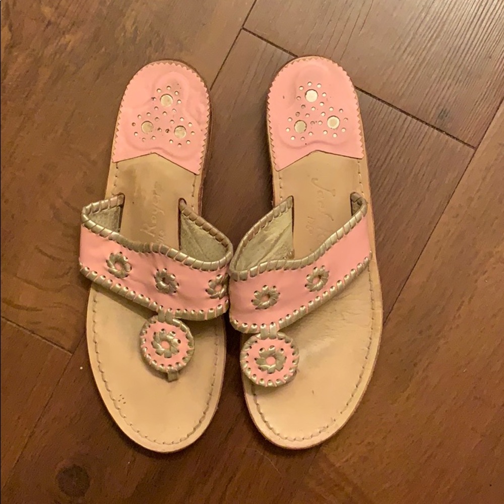 Jack Rogers Size 8 Pink/gold sandals
